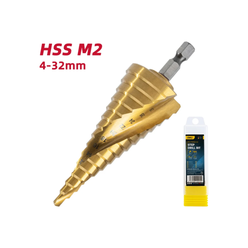 Сверло ступенчатое по металлу Deli YS EDH-JTZ032-E2, 4-32 мм, HEX 1/4" фото 10 Сверло ступенчатое по металлу Deli YS EDH-JTZ032-E2, 4-32 мм, HEX 1/4" фото 10