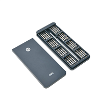 Отвертка ударная с набором бит Deli YS EDL241033, 33 штуки, металлический кейс