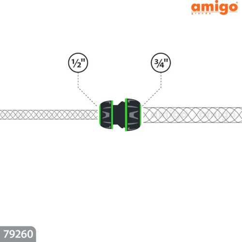 Коннектор Amigo Grande 79260, 1/2-3/4" фото 3