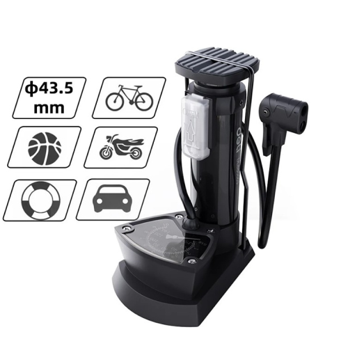 Насос велосипедный ножной Deli YS EDL880003, 9.6 bar/140 PSI фото 2