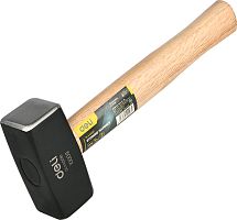 Кувалда Deli YS EDL448010 1.0 кг, деревянная рукоятка, квадратный боек