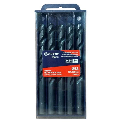 Сверло по металлу CUTOP Profi C05020, 13.0х151 мм, 5 шт Сверло по металлу CUTOP Profi C05020, 13.0х151 мм, 5 шт