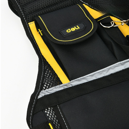 Жилет для инструментов Deli YS EDL586113 ткань 600D, размер универсальный фото 3