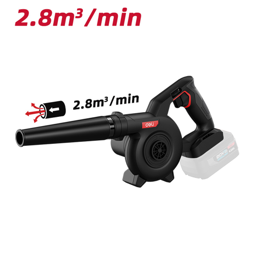 Аккумуляторная воздуховка "Deli EDE820Z", 20 В, 2,8 м/мин, коробка фото 6