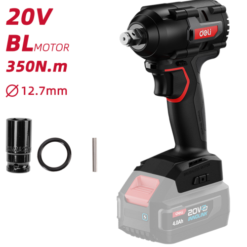Аккумуляторный винтоверт Deli RS EDE-BS20-1, 20 В, 350 Нм, без АКБ и З/У, коробка фото 6