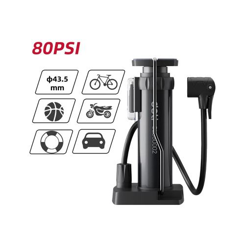 Насос велосипедный ножной Deli YS EDL880002, 5.5 bar/80psi фото 4