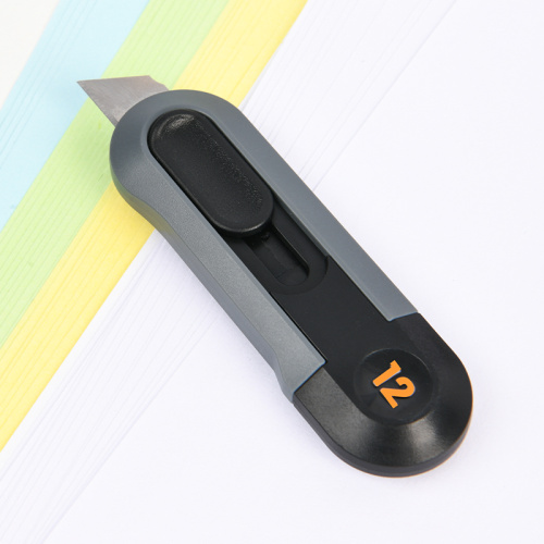 Нож строительный Deli HS EHT4007 80x25 мм, Soft Touch, черный фото 4