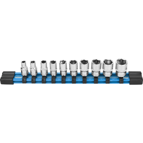 Набор торцевых головок 1/4" "DongCheng D034401", 10 шт Набор торцевых головок 1/4" "DongCheng D034401", 10 шт