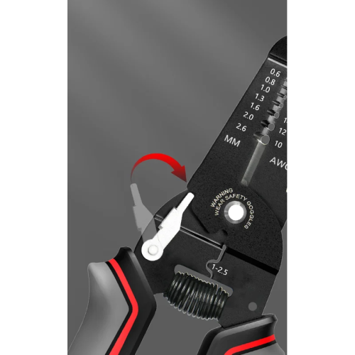 Инструмент для снятия изоляции Deli RS EDL2667, 180 мм, 0.6 - 2.6 мм фото 9