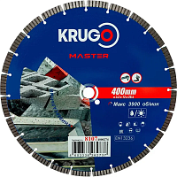 Круг алмазный по бетону "Krugo Master", 400 x 25.4 мм, турбосегментный