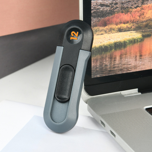 Нож строительный Deli HS EHT4007 80x25 мм, Soft Touch, черный фото 5