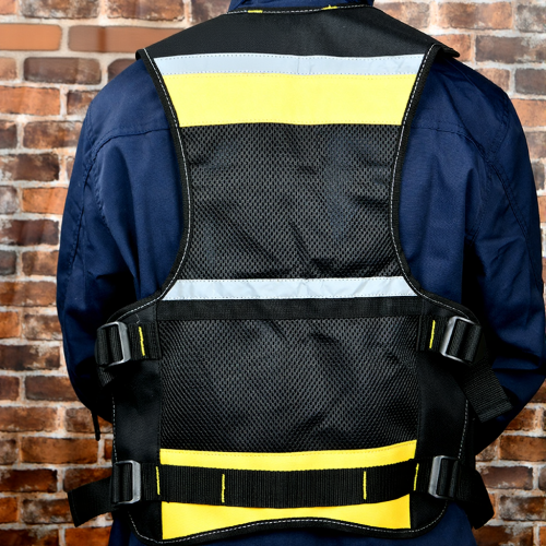 Жилет для инструментов Deli YS EDL586113 ткань 600D, размер универсальный фото 4