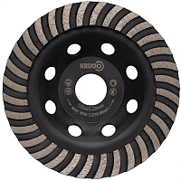 Чашка алмазная по бетону "Krugo", 125 x 22.23 мм, турбо