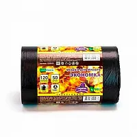 Мешки для мусора "Mirpack Экономка", 7 мкм, 120 л, 50 шт/рулон