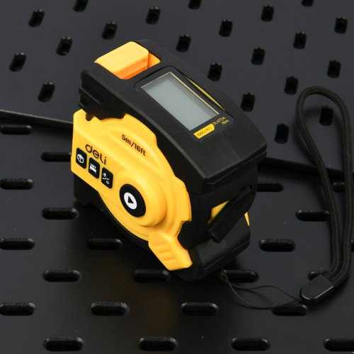 Рулетка с дальномером лазерным Deli YS EDL4172B, 5м/50м фото 3