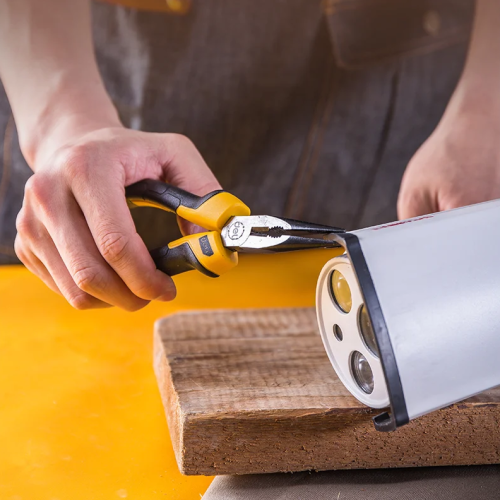 Длинногубцы Deli YS EDL2106Z, 160 мм, 2-х компонентные рукоятки фото 3