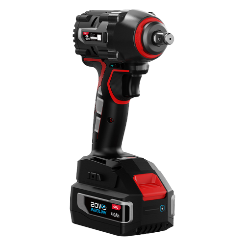 Аккумуляторный гайковерт Deli RS EDE231, 20 В, 500 Нм, 2 АКБ, 4 Ач, З/У 2А, коробка фото 5