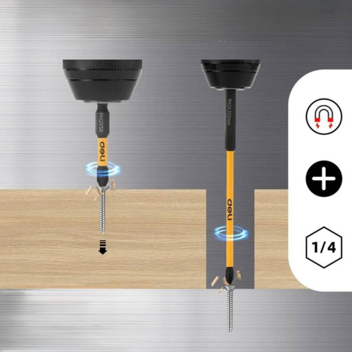 Бита Deli YS EDL251200, ударная, 10 шт., PH2 x 200 мм фото 7