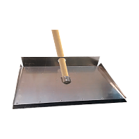 Лопата снеговая, 50 х 37.5 см, с черенком