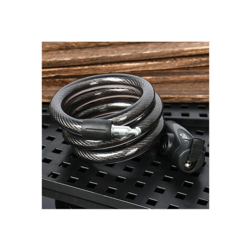 Замок тросовый велосипедный Deli YS EDL508063, 15х1200мм, ключи 2 шт фото 7