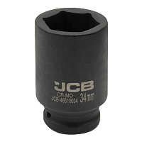 Головка ударная шестигранная глубокая JCB-46510034 3/4", 34 мм