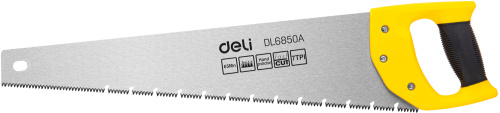 Ножовка Deli YS EDL6850A по дереву, 7 TPI, 500 мм