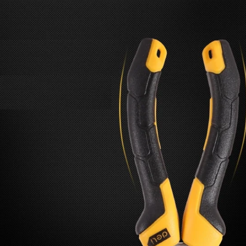 Длинногубцы Deli YS EDL2106Z, 160 мм, 2-х компонентные рукоятки фото 7
