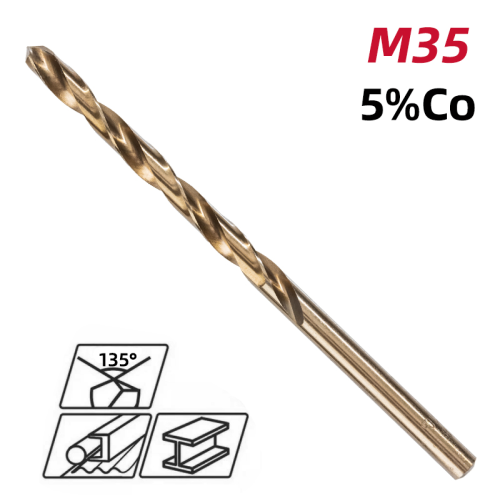 Сверло по металлу Deli RS EDH-MHZ035-E2, 3.5 мм, DIN 338, HSCo 5% фото 2