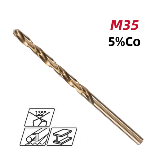 Сверло по металлу Deli RS EDH-MHZ045-E2, 4.5 мм, DIN 338, HSCo 5% фото 2
