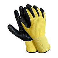 Перчатки трикотажные п/э BVB с рельефным нитриловым покрытием Арматурщик, размер 10