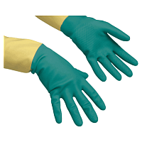 Перчатки хозяйственные "Vileda", усиленные, с внутренним х/б покрытием