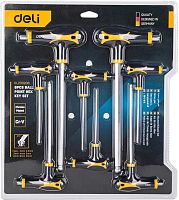 Набор ключей Т-образных шестигранных Deli YS EDL233208 2-10 мм, 8 шт.