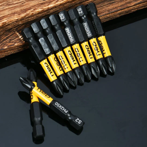 Бита  Deli YS EDL251050, ударная, 10 шт., PH2 x 50 мм фото 9