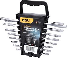 Набор ключей рожковых Deli YS EDL160008A 6-22 мм, 8 шт.